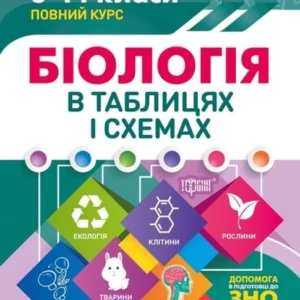 Біологія в таблицях та схемах. 6-11 класи. Допомога у підготовці до ДПА, ЗНО – Іонцева О.Ю. (На українській мові)